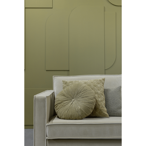 BePureHome kussen Halo- Katoen - Khaki - 45x45 - vtwonen shop