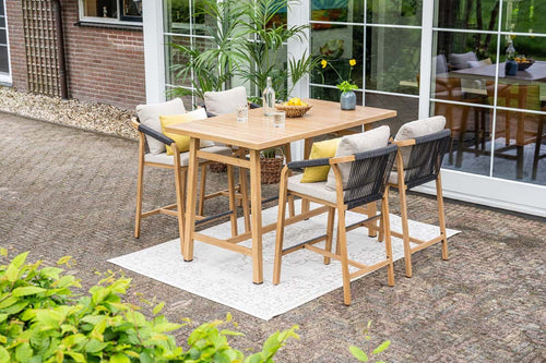 Monti barset - 5-dlg.- light teaklook - rope lava zwart - gobi sand - vtwonen shop