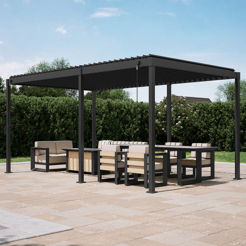 MIRADOR Pergola 80 Solid 3x5m - Antraciet