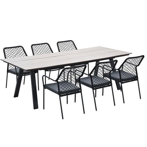 Garden Impressions tuinset Ross - Braga zwart - 7-delig