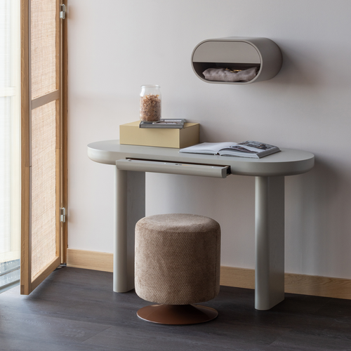 WOOOD nachtkastje hangend Momo - Hout - Zand - 24x36x28