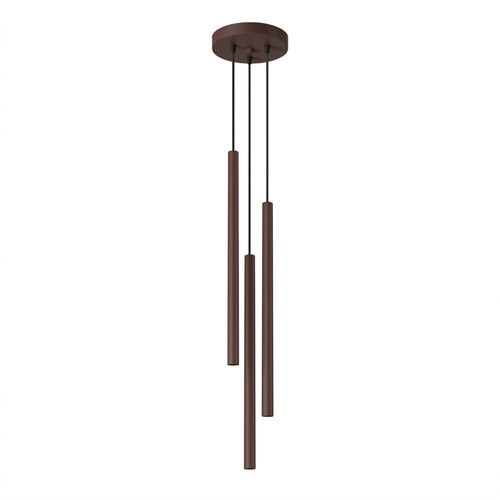 Sollux Lighting Hanglamp PASTELO 3P bruin - 19,5x19,5x115cm