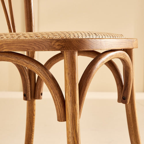 Signature - OLYMPIA Set van 2 eiken stoelen - Naturel - 46x45x77 cm