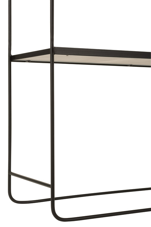 J-Line console Marmer 2 Planken - ijzer - zwart - vtwonen shop