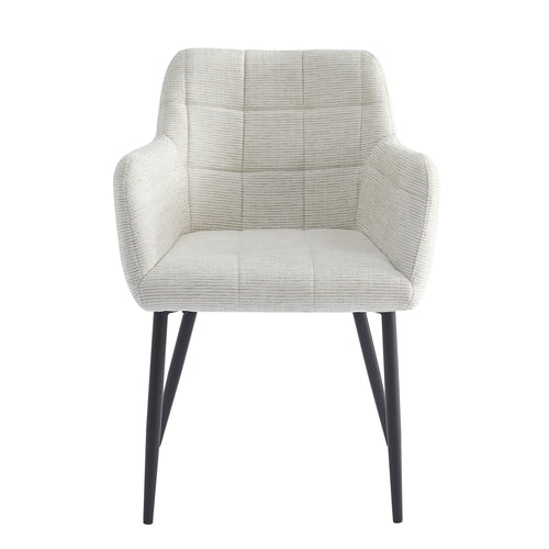 Livingfurn eetkamerstoel Bronco Sand - stof - set van 2 - vtwonen shop