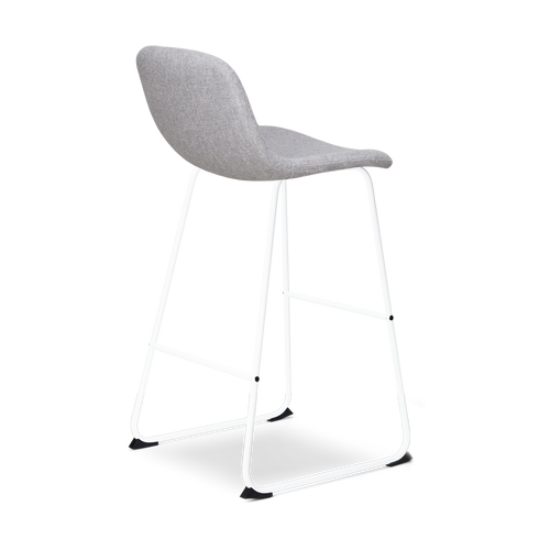 Nolon Nino-Mats Barkruk Lichtgrijs - Wit Onderstel - 75 cm - vtwonen shop