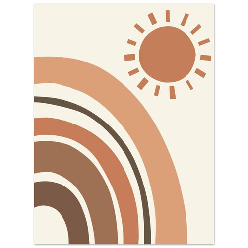 Artfulprints  Boho – Soft sun   poster 30x40 cm - vtwonen shop