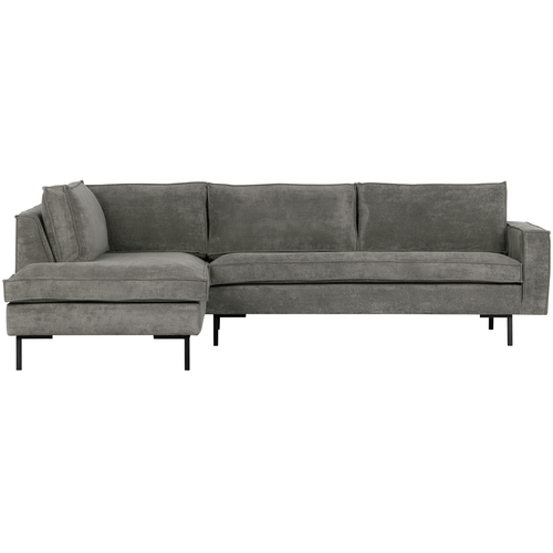 WOOOD hoekbank links Arwin - Ribstof - Olijfgroen - vtwonen shop