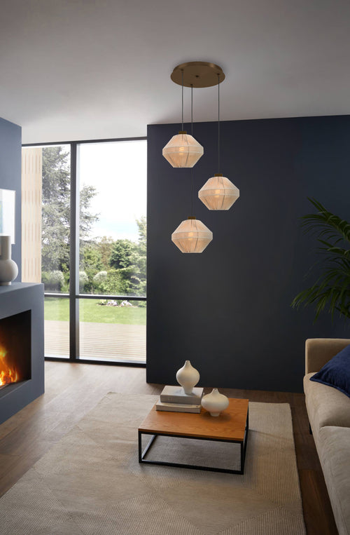 EGLO hanglamp Orimini - Ø 48 cm - crème/brons - textiel - vtwonen shop