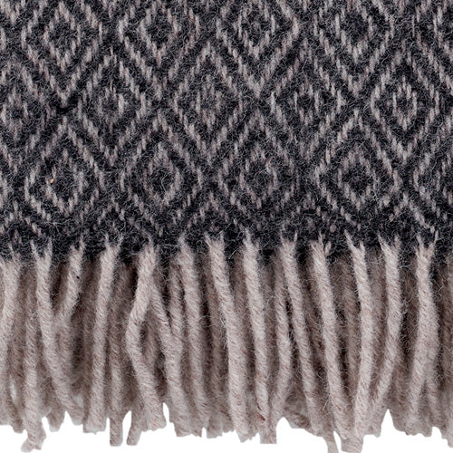 Klippan 100% wollen deken - Stella -donker grijs - 130x200cm - vtwonen shop