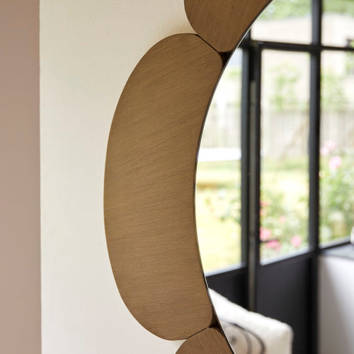 Tikamoon Spiegel in licht mindihout 110 x 110 cm - Naturel - vtwonen shop