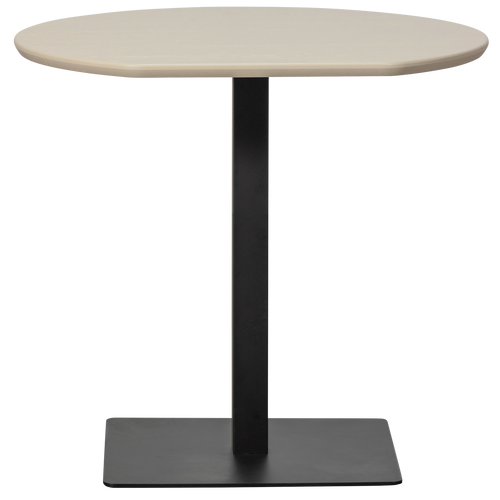 WOOOD bistro tafel eindstuk vingerlas Tablo - Eiken - Dakargrau - 80x74 - vtwonen shop