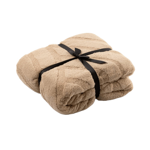 Dutch Decor set sierkussen en plaid - Pom en Leslie - Beige en wit - vtwonen shop