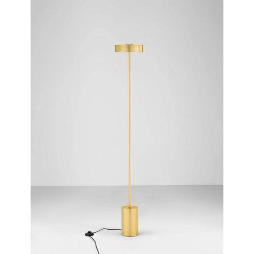 Nova Luce THEA Geïntegreerde LED-vloerlamp in messing goud, 17W LED, 929lm, 3000K, aan/uit-schakelaar.