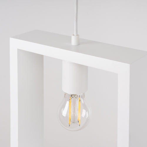 Sollux Lighting Hanglamp ARIES wit - 24x8x133cm