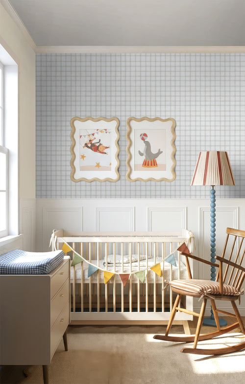 Sanders & Sanders behang ruitjes grijs en wit - 53 cm x 10.05 m - 640645
