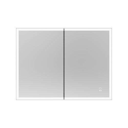 HOME DELUXE LED spiegelkast EVE zwart 80 x 60 cm