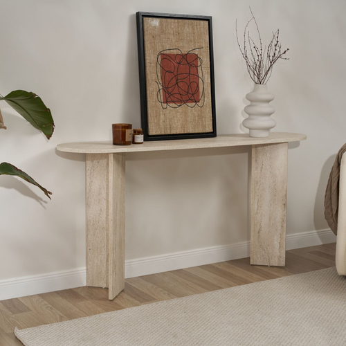 Calicosy - SIRA Design haltafel - Zwart hout - 35x150x75 cm