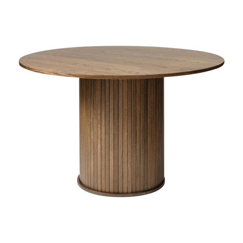 Olivine Lenn houten eettafel gerookt eiken - Ø 120 cm - vtwonen shop