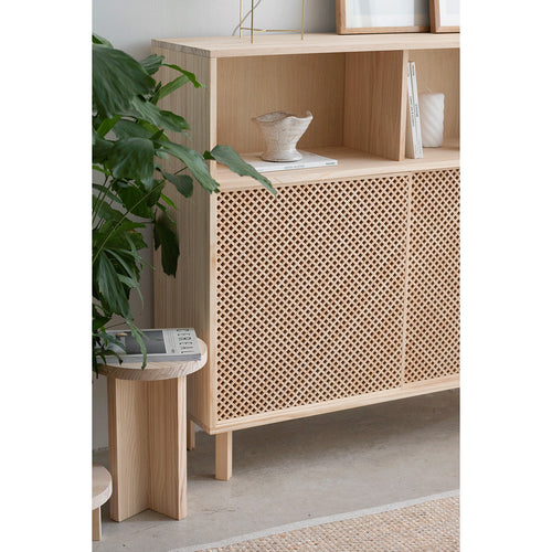 Naan Furniture Dressoir Cadaqués - Natuurlijk gelakt massief grenen  - 120 cm - vtwonen shop