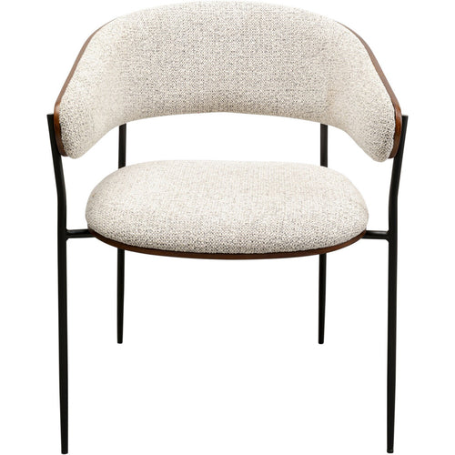 Kare Design Stoel met armleuningen Cindy walnoot