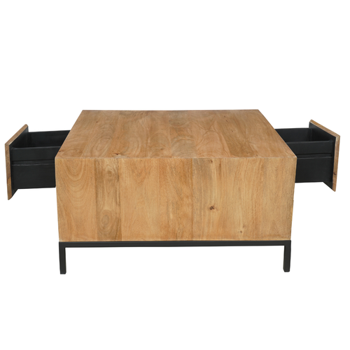 Starfurn  salontafel RichWood - bruin - 80x80x40cm - vtwonen shop