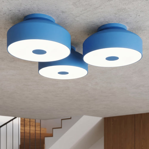 Sollux Lighting Plafondlamp OMIQ azuur - 30x30x15cm