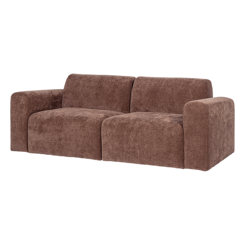 WOOOD 2-zits bank slub Umina - Chenille - Oudroze