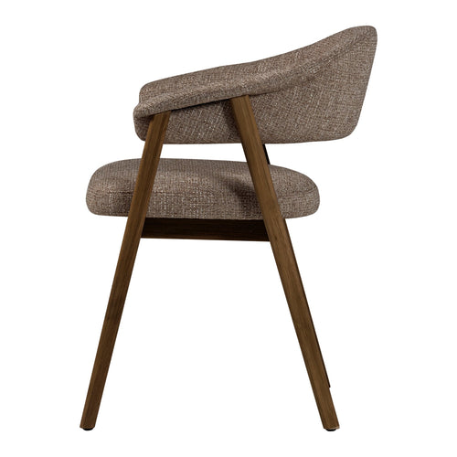 WOOOD eetkamerstoel met armleuning Tunar - Hout - Bruin - Set van 2 - 77x60x60