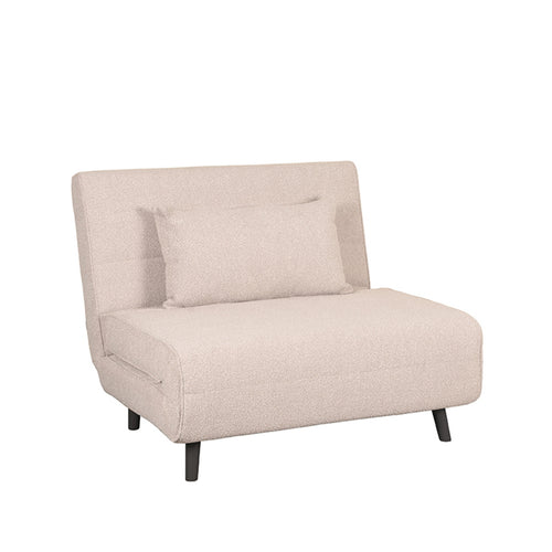 LABEL51 Slaapbank Single - Naturel/Zwart - 101x90x81cm - vtwonen shop