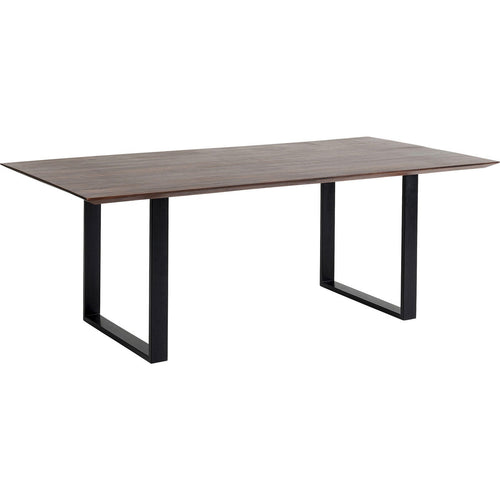 Kare Design Eettafel Symphony 180x90cm walnoot zwart - vtwonen shop