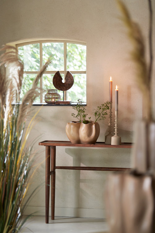 Light & Living kandelaar MERAKO - Ø10x34.5cm - bruin - vtwonen shop