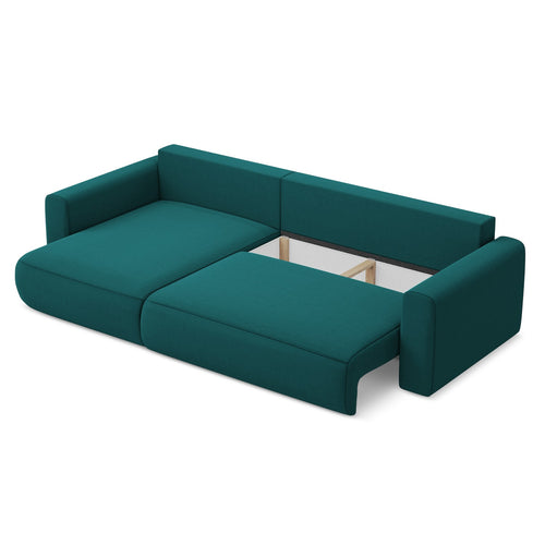 LaMiaSofa hoekbank links Perugia - velours - marien - 278x149x82