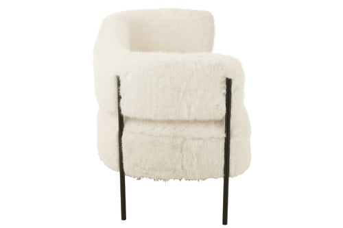 J-Line zetel 2-Zits Bont - hout - wit