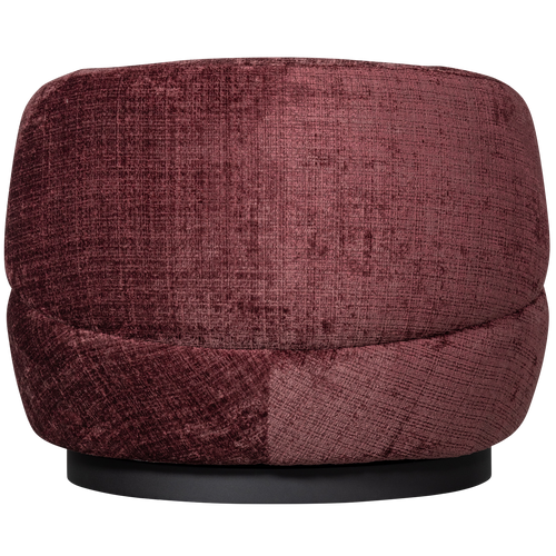 BePureHome draaibare fauteuil Woolly- Polyester - Aubergine - 71x84x88 - vtwonen shop