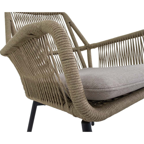 Lesli Living bistrostoel Silas - beige - 64x69x92cm - set van 4