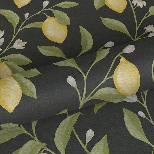 Sanders & Sanders behang fruit zwart, geel en groen - 53 cm x 10 m - 641018