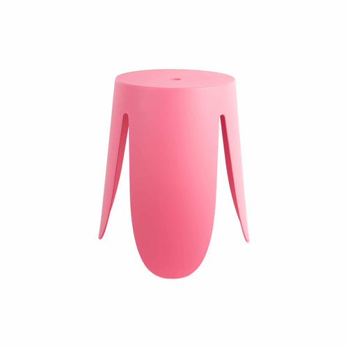 Leitmotiv poef Stool Ravish - roze - Ø43cm - vtwonen shop