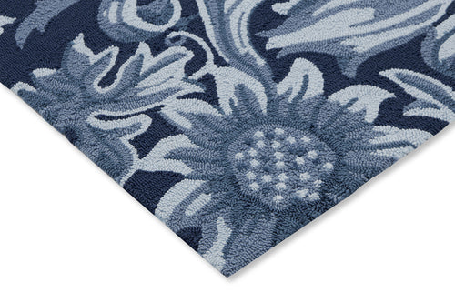 Morris & Co Sunflower Webb's Blue outdoor 427907 250x350 cm - vtwonen shop