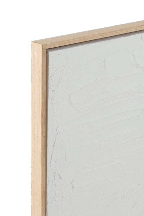 J-Line schilderij Elise - canvas - wit - 2 stuks