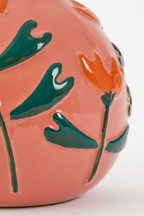 Mica Decorations Ava Vaas - H20 x Ø20 cm - Keramiek - Roze - vtwonen shop