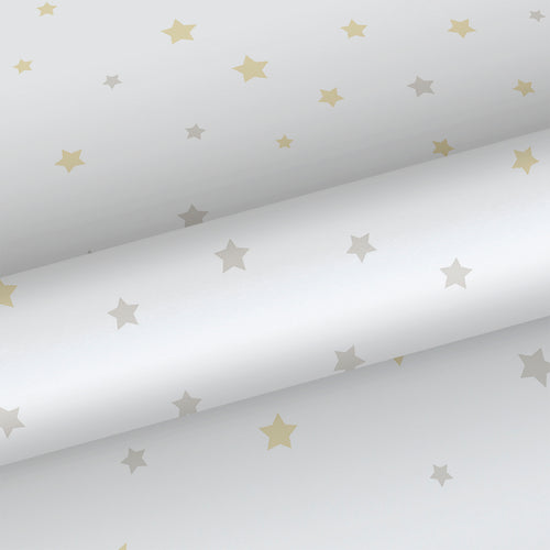 Sanders & Sanders behang sterretjes geel, beige en wit - 53 cm x 10 m - 640457 - vtwonen shop