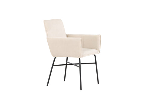 Rebellenclub Eetkamerstoel Sesto - Beige Velours