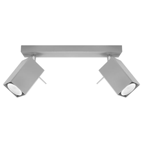Sollux Lighting Plafondlamp MERIDA 2 grijs - 30x6x16cm