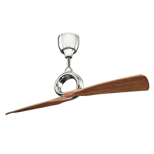 137 cm Deckenventilator, poliertes Nickel, Fernbedienung