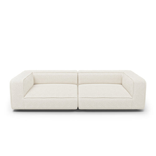 Premium Interiors - Sofa SOFIA - krul crème 304cm