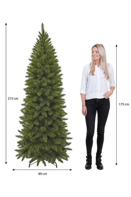Triumph Tree Bristlecone Smalle Kunstkerstboom - Kerstboom H215 x Ø89 cm - Groen