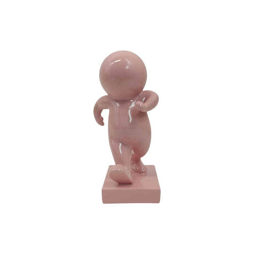 Present Time ornament Amigo Walking Medium - roze - 10.5x9.8x20cm