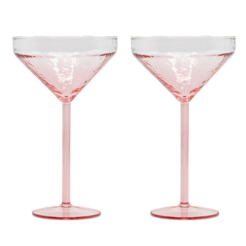 Brût Homeware | Cocktailglas Claude | Set van 2 | roze