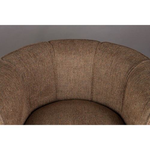 Dutchbone Flower Draaistoel Bruin - vtwonen shop